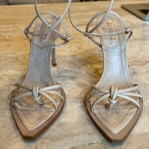 Schutz Strappy Nude Heel